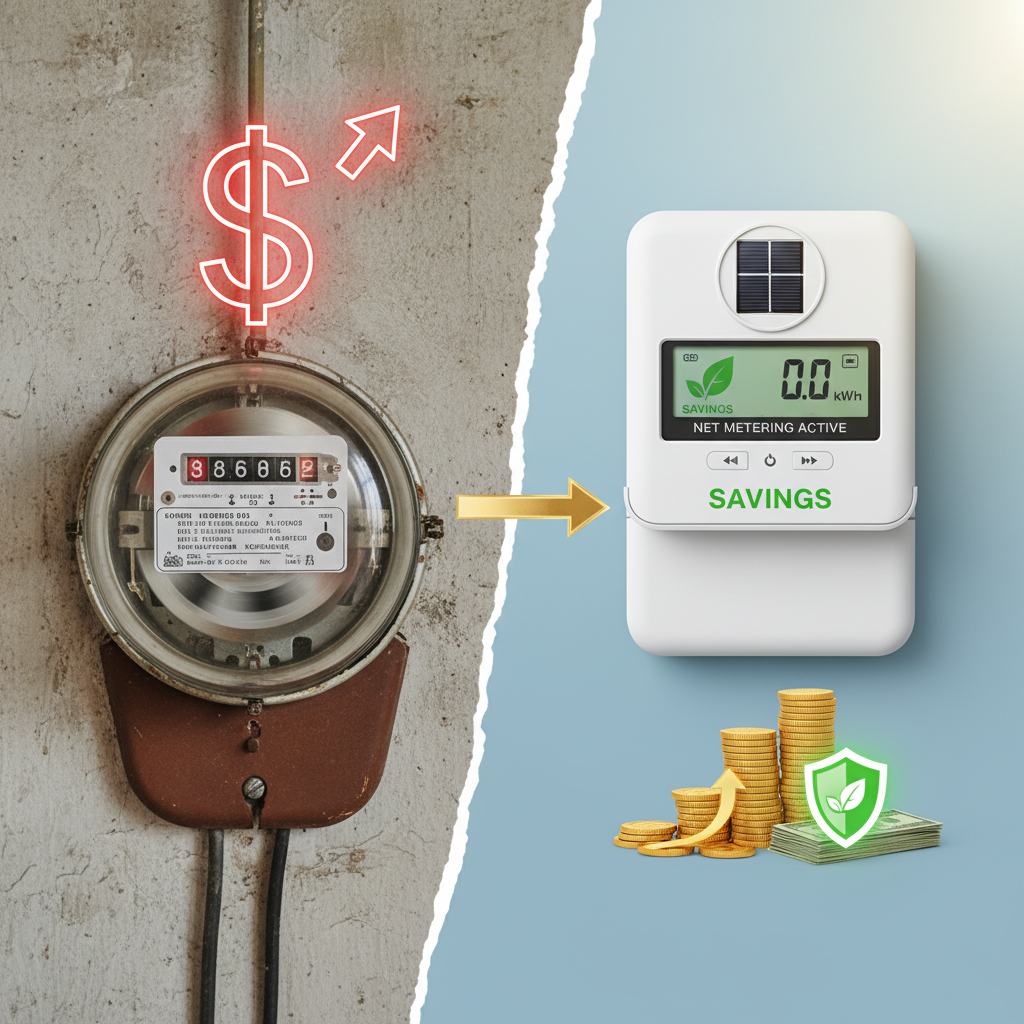 Photovoltaik-Module bei Sonnenschein